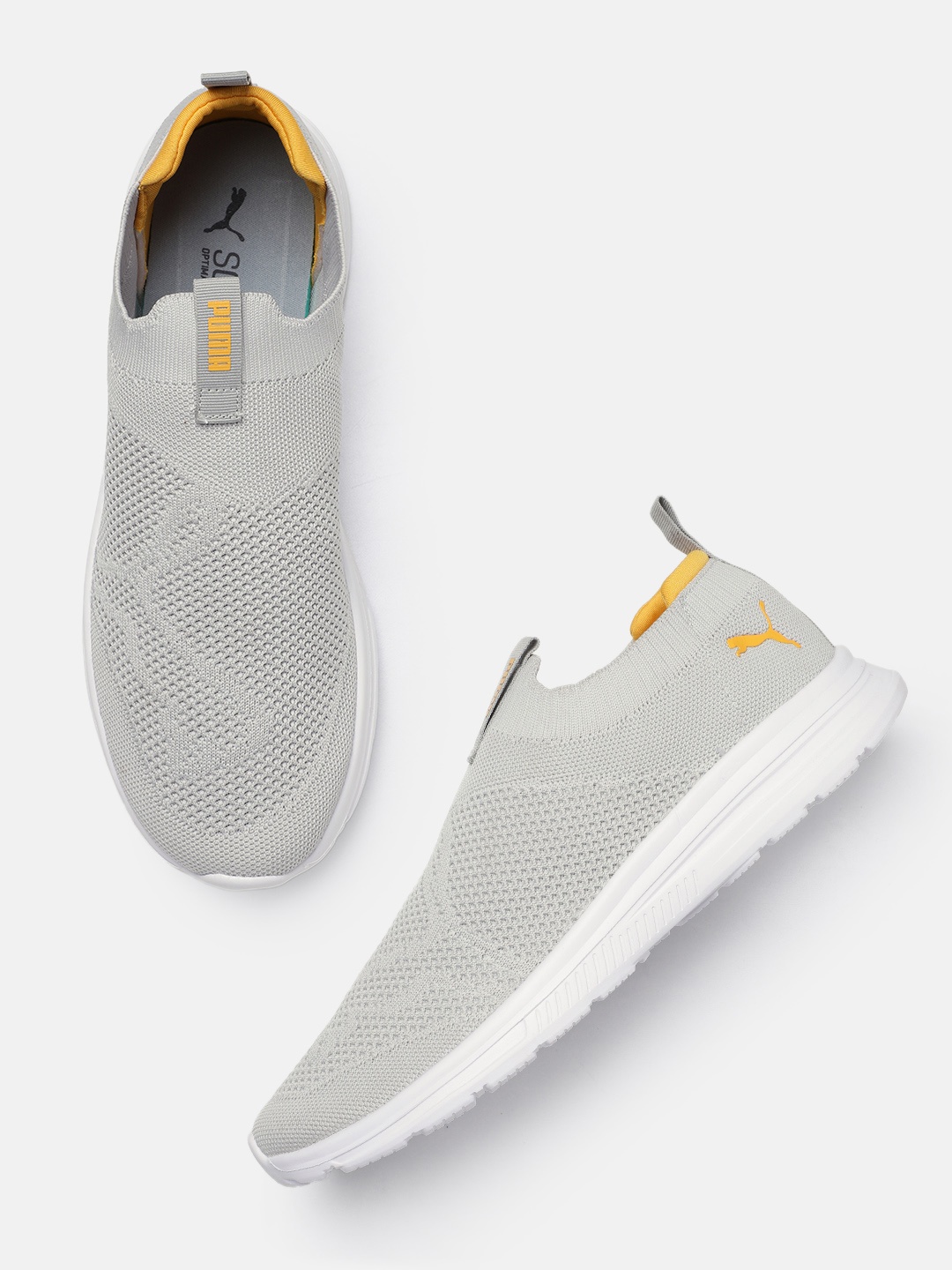 

Puma Men Pwrflow Slip-On Running Shoes, Grey