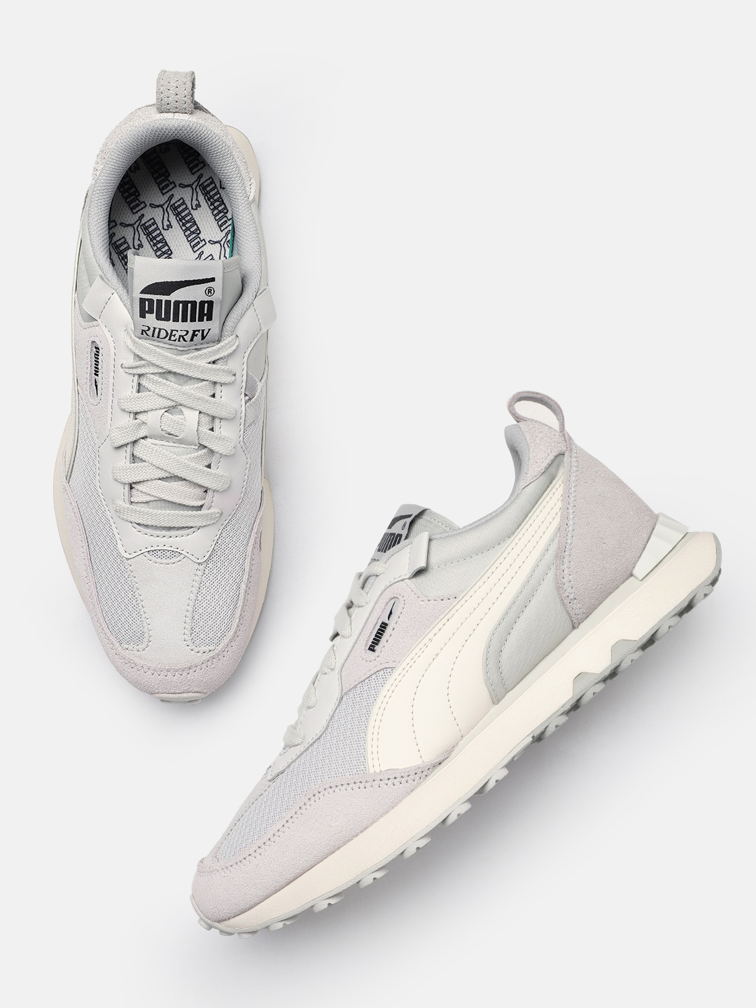 

Puma Unisex Rider FV Block Sneakers, Grey