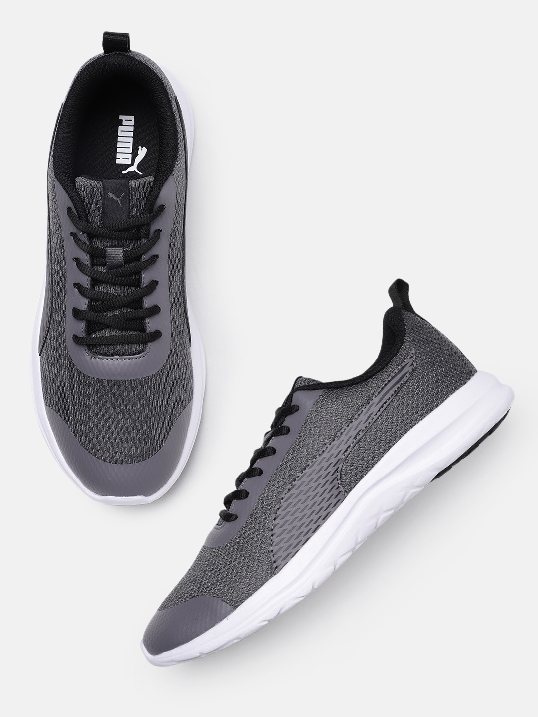 

Puma Men Printed Milescend Sneakers, Grey