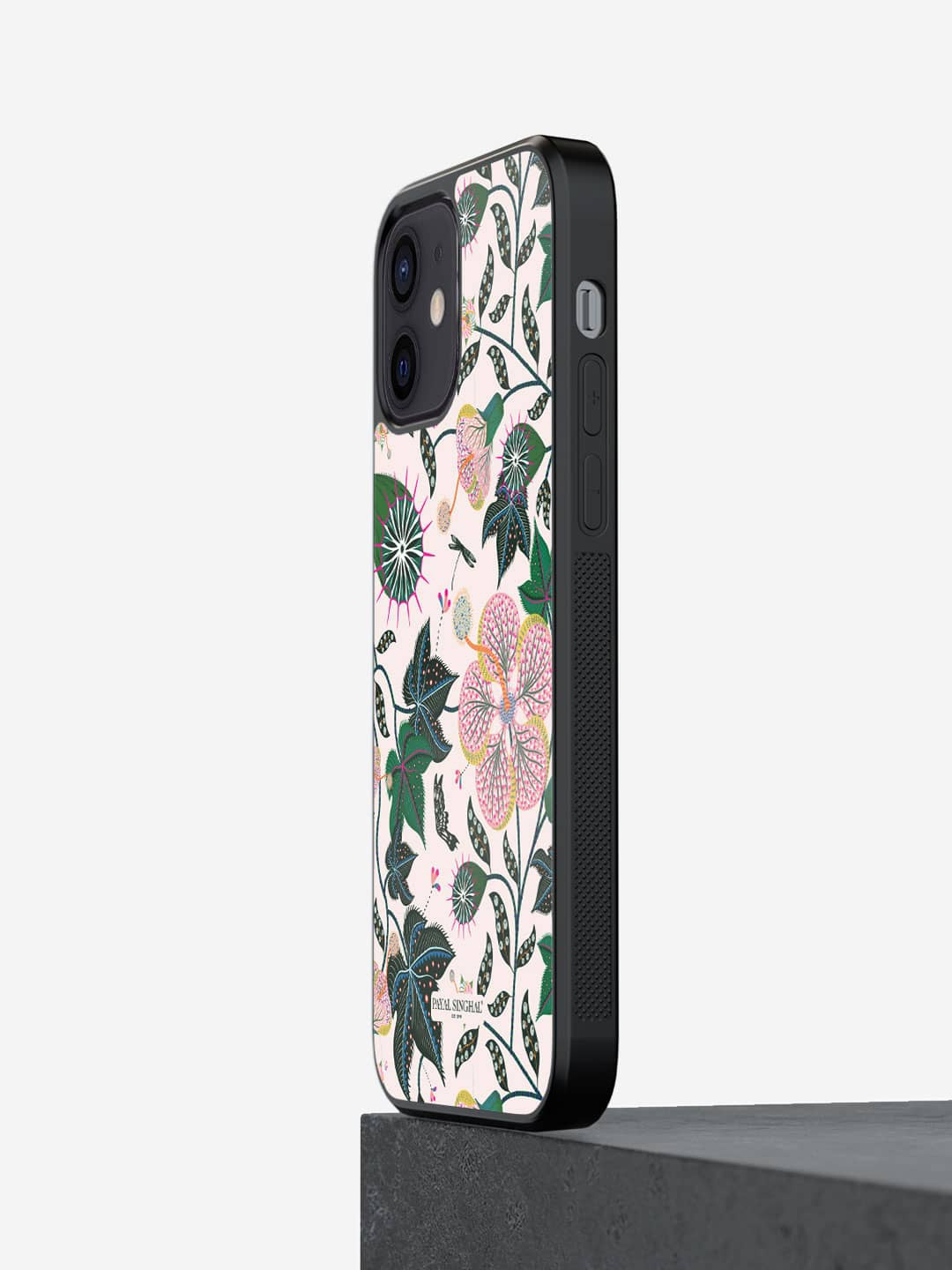 

macmerise Floral Printed iPhone 12 Mini Bumper Case Cover, Green