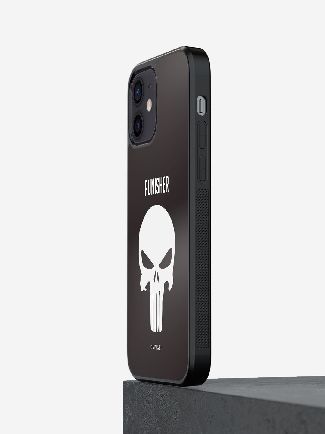 

macmerise Punisher Symbol iPhone 12 Mini Bumper Case Cover, White