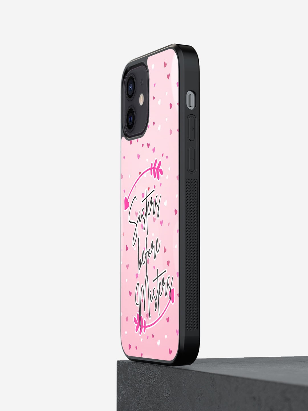 

macmerise Typography Printed iPhone 12 Mini Bumper Case, Pink