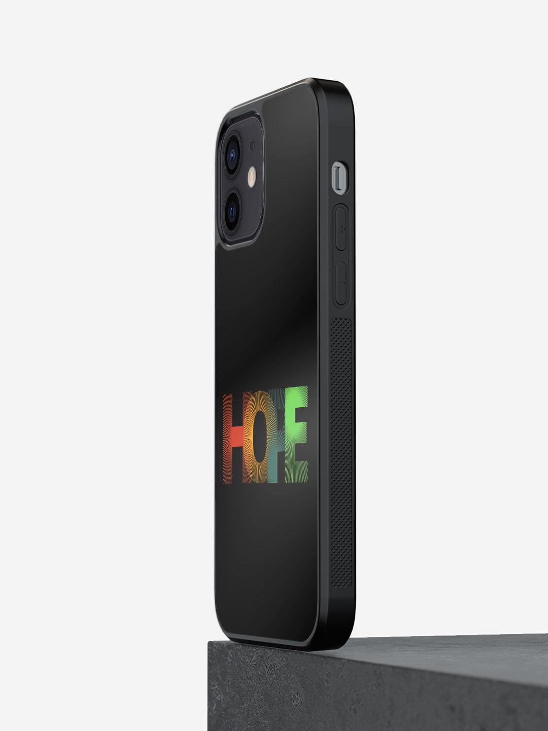 

macmerise Rise Your Hope Printed iPhone 12 Mini Bumper Case, Black