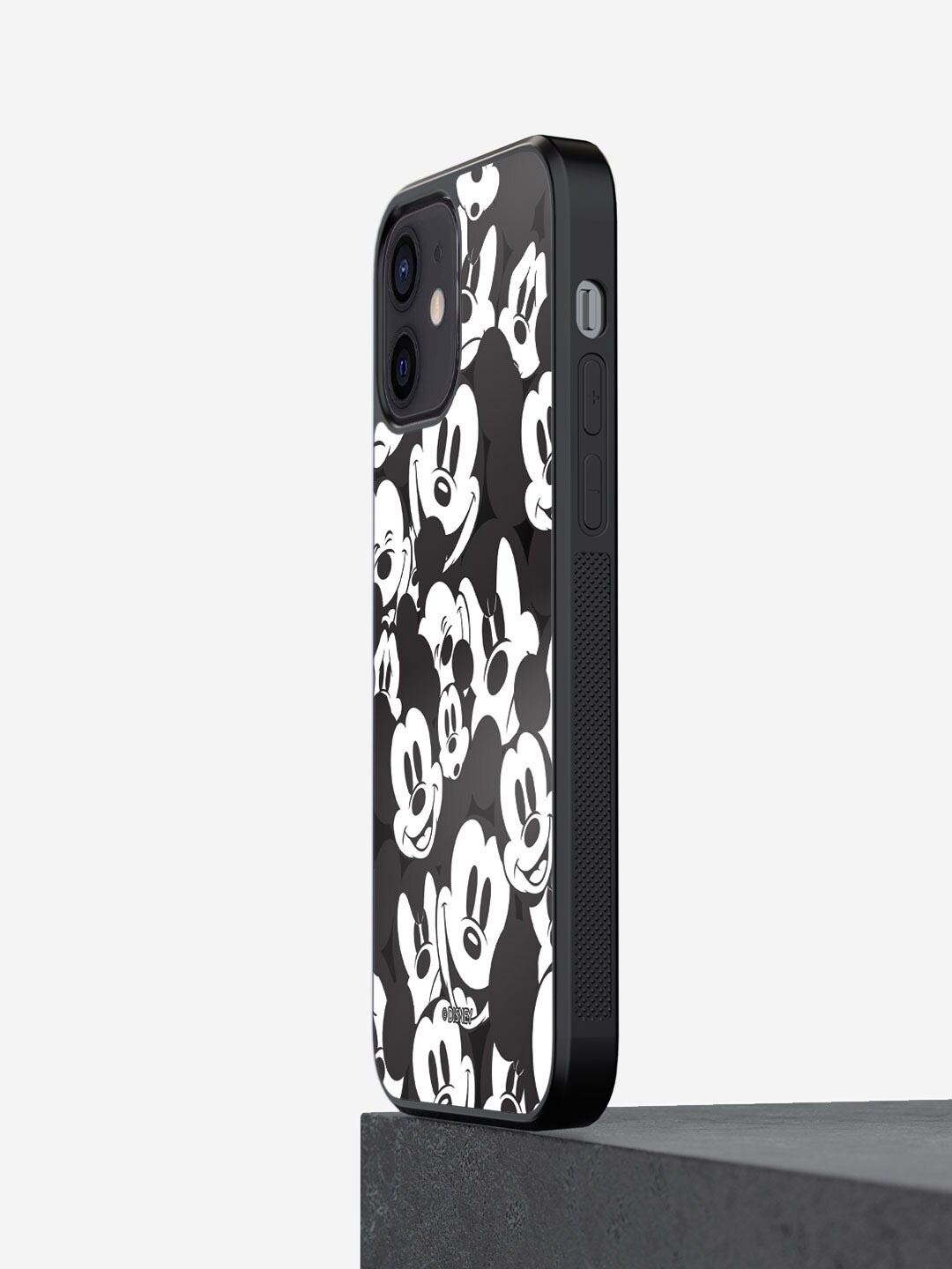 

macmerise Mickey Smileys iPhone 12 Mini Bumper Case Cover, Black