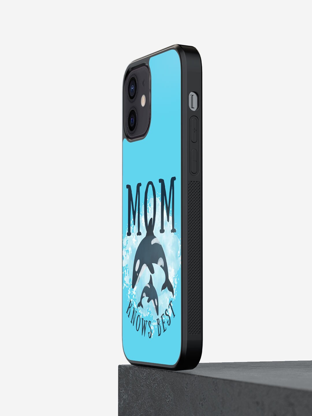 

macmerise Typography Printed iPhone 12 Mini Bumper Case Cover, Blue
