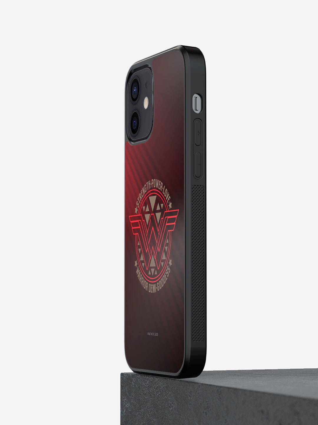 

macmerise Wonder Woman Stamp Printed iPhone 12 Mini Bumper Case Cover, Red