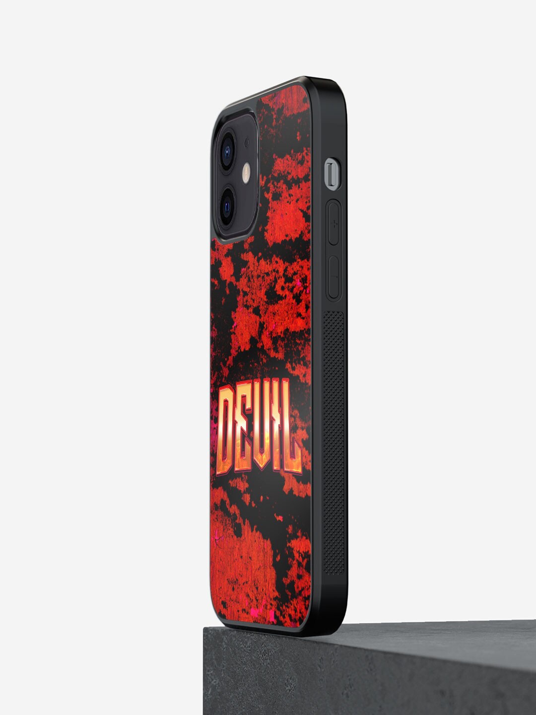 

macmerise Heavenly Devil Printed iPhone 12 Mini Bumper Case, Red