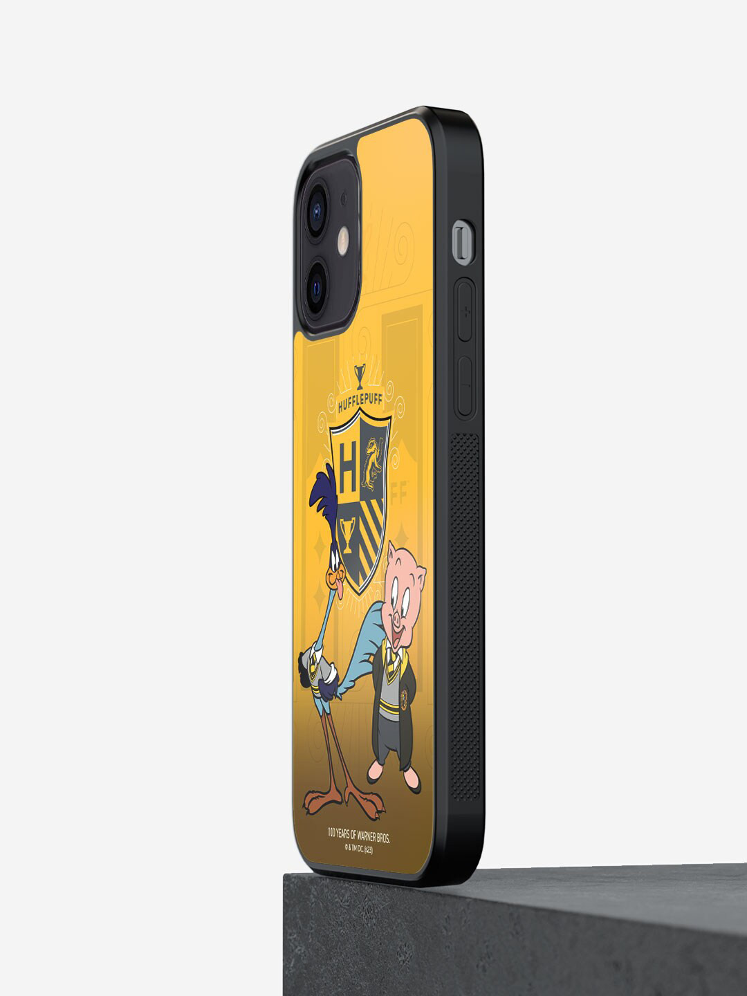

macmerise Looney Hufflepuff iPhone 12 Mini Bumper Case Cover, Yellow