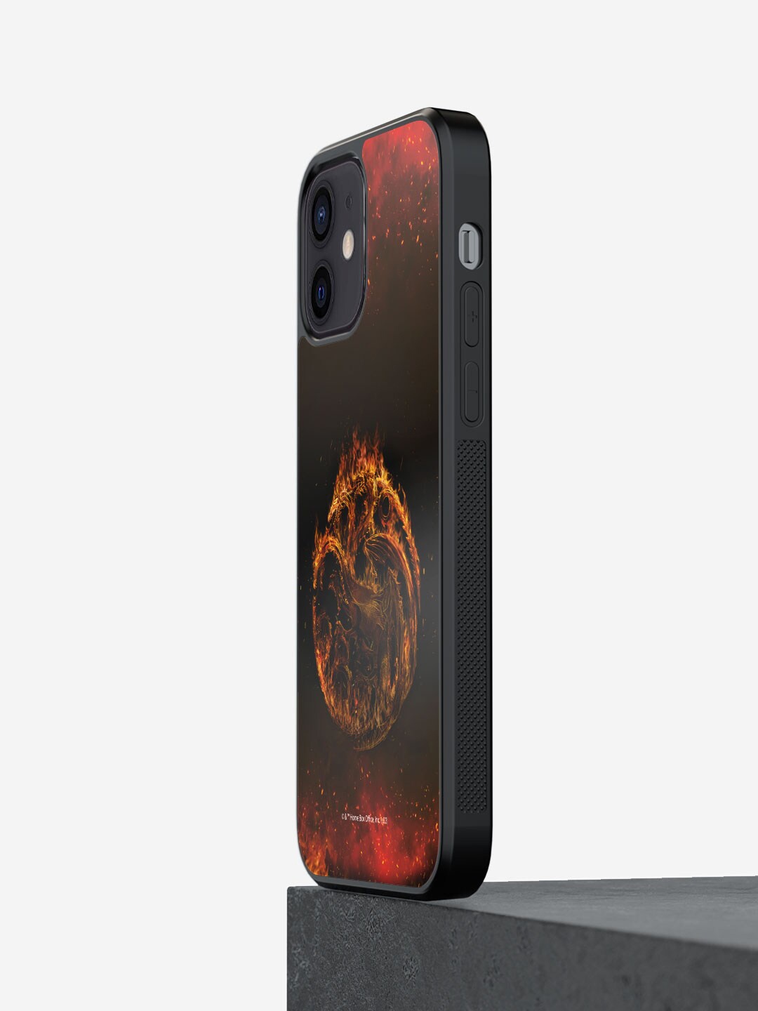 

macmerise Graphic Printed iPhone 12 Mini Bumper Case, Black