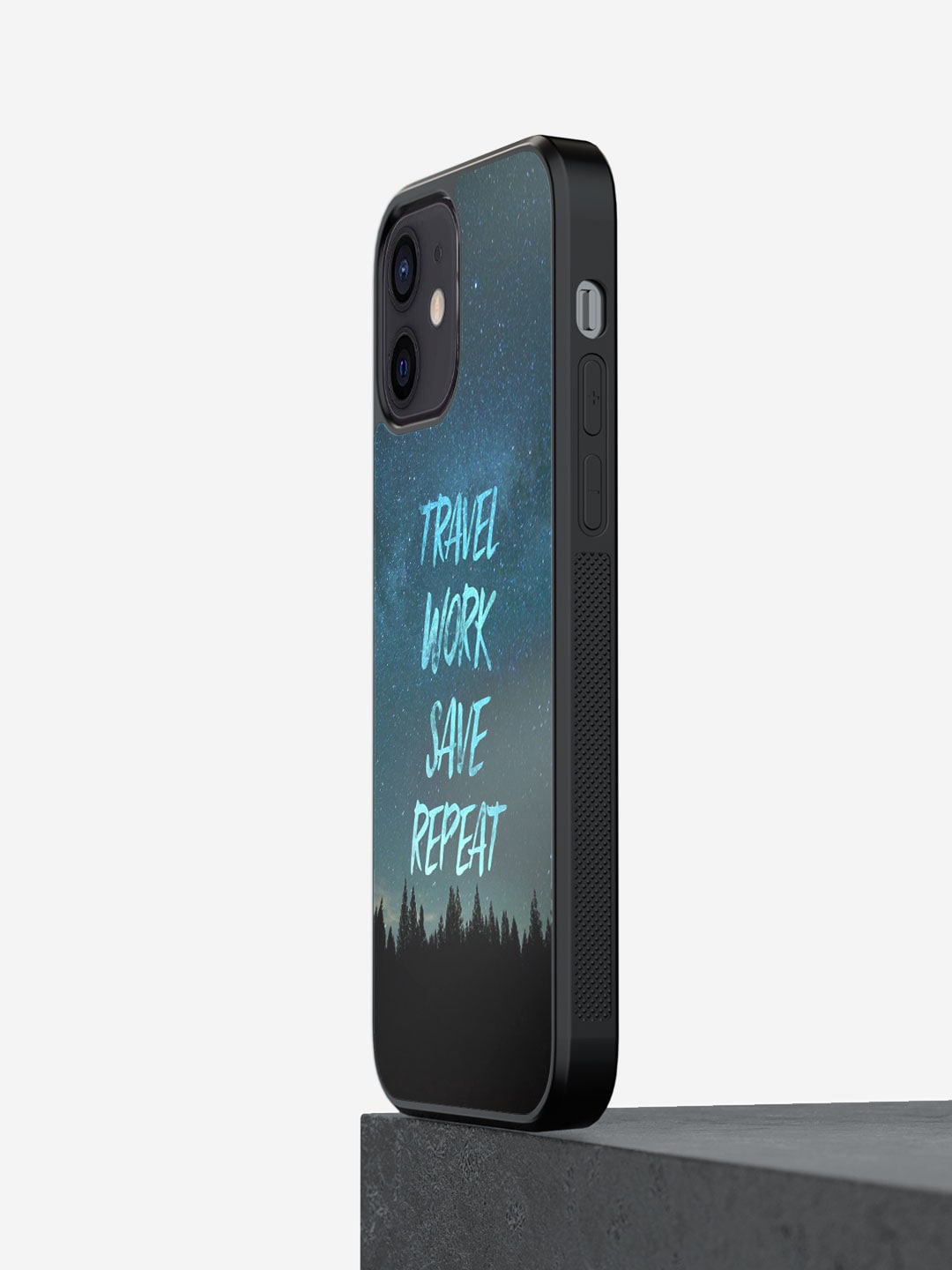 

macmerise Typography Printed iPhone 12 Mini Bumper Case Cover, Blue