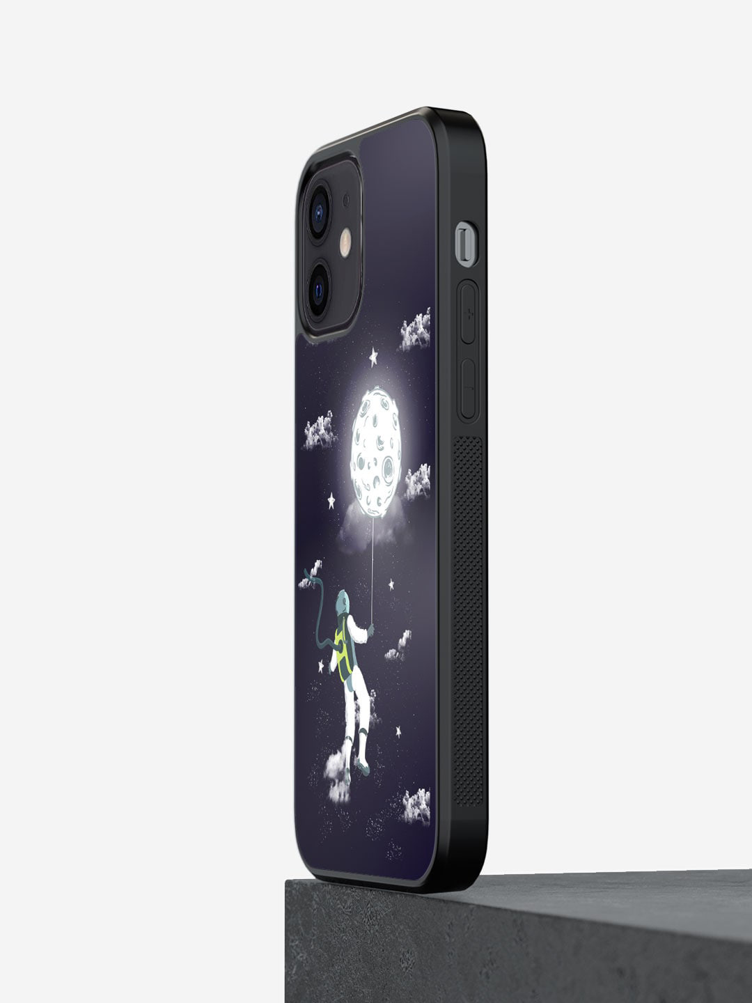 

macmerise Spaceman iPhone 12 Mini Bumper Case, Black