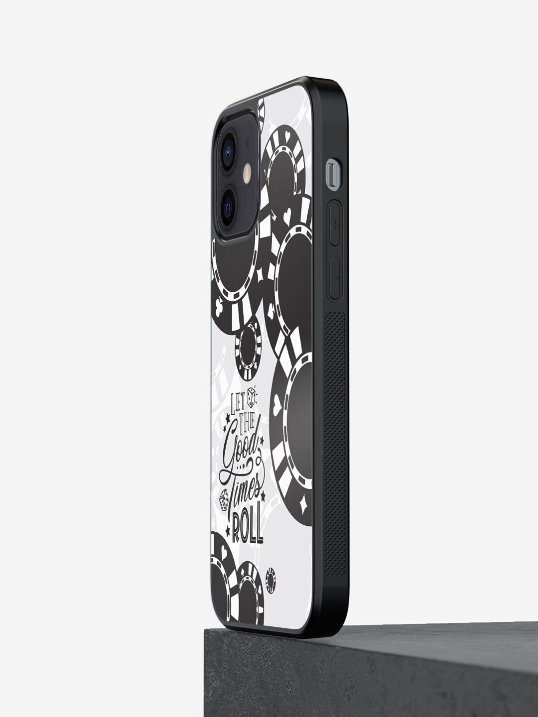 

macmerise Typography Printed iPhone 12 Mini Bumper Case Cover, Black