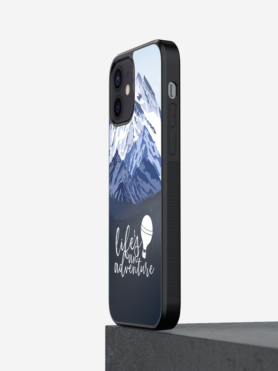 

macmerise Lifes an Adventure iPhone 12 Mini Bumper Case Cover, White
