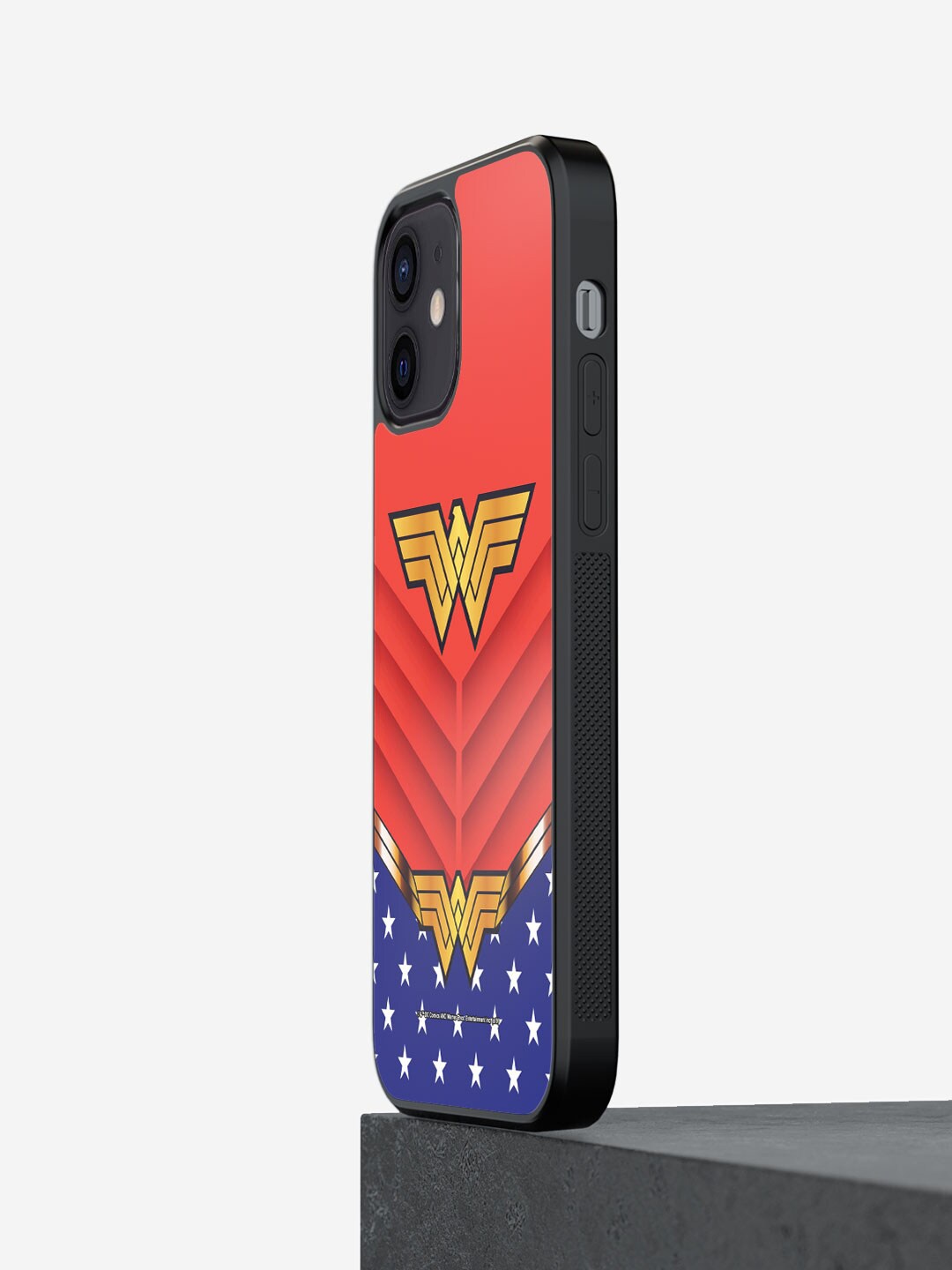 

macmerise Suit Up Wonder Woman Printed iPhone 12 Mini Bumper Case Cover, Red