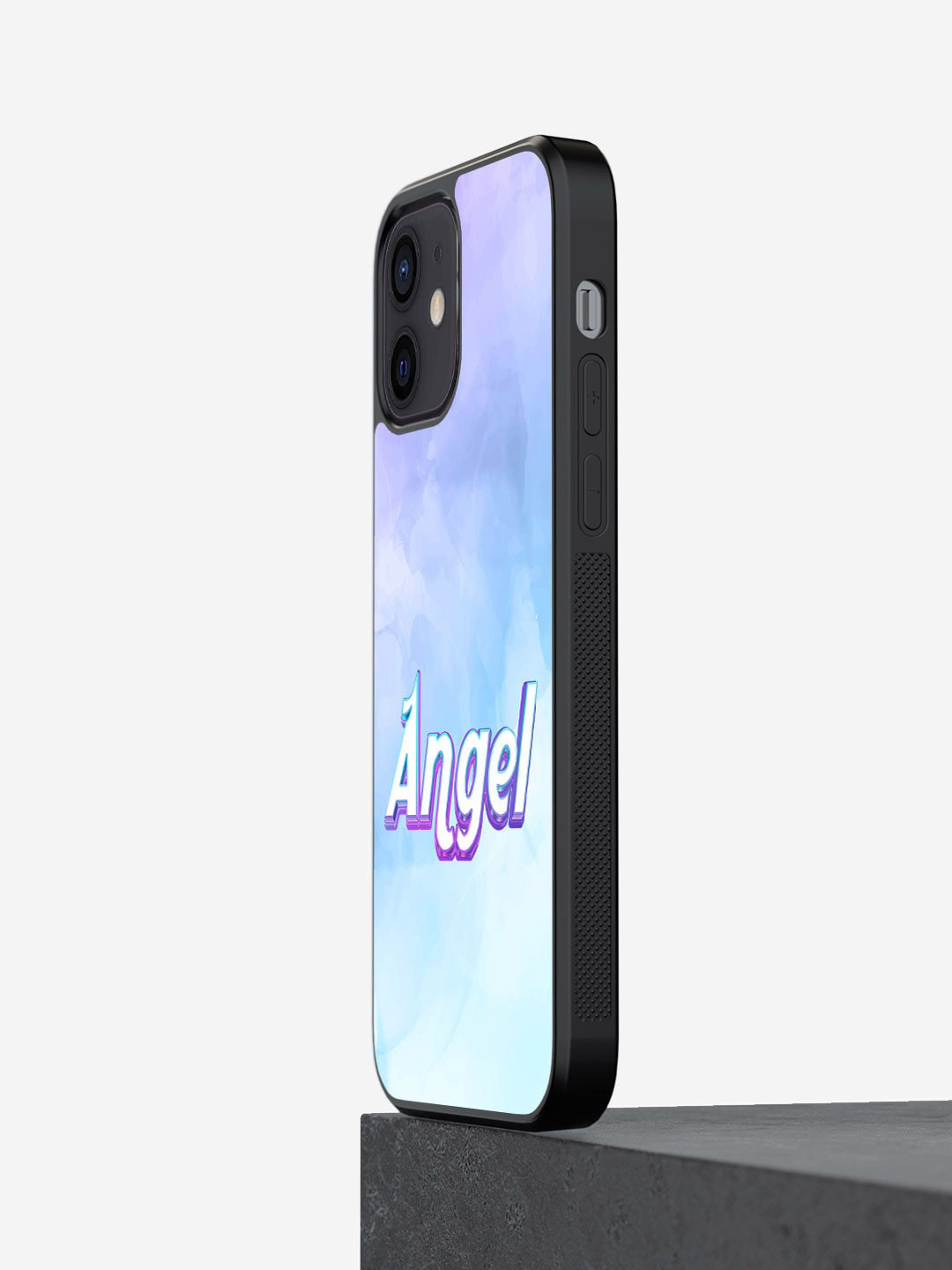 

macmerise Typography Angel Printed iPhone 12 Mini Bumper Case Cover, Blue