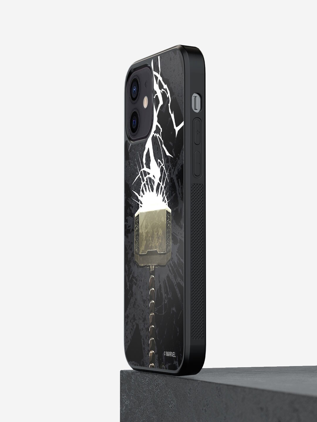 

macmerise The Thunderous Hammer IPhone 12 Mini Bumper Case Cover, Black