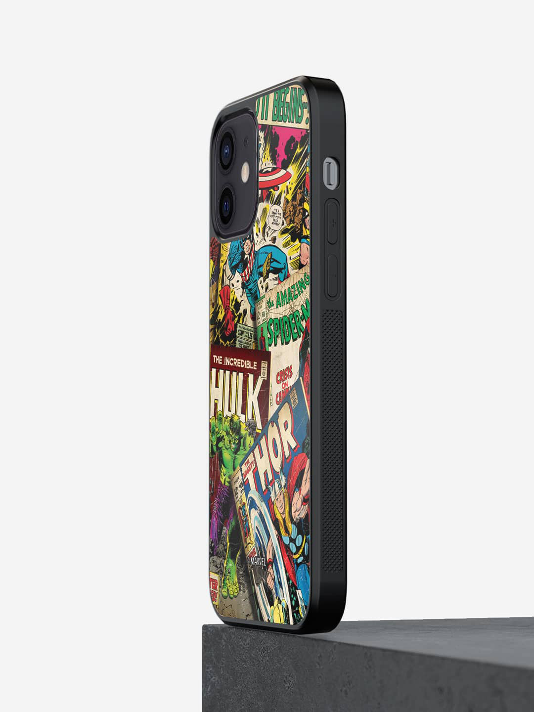 

macmerise Superhero Printed iPhone 12 Mini Bumper Case Cover, Green