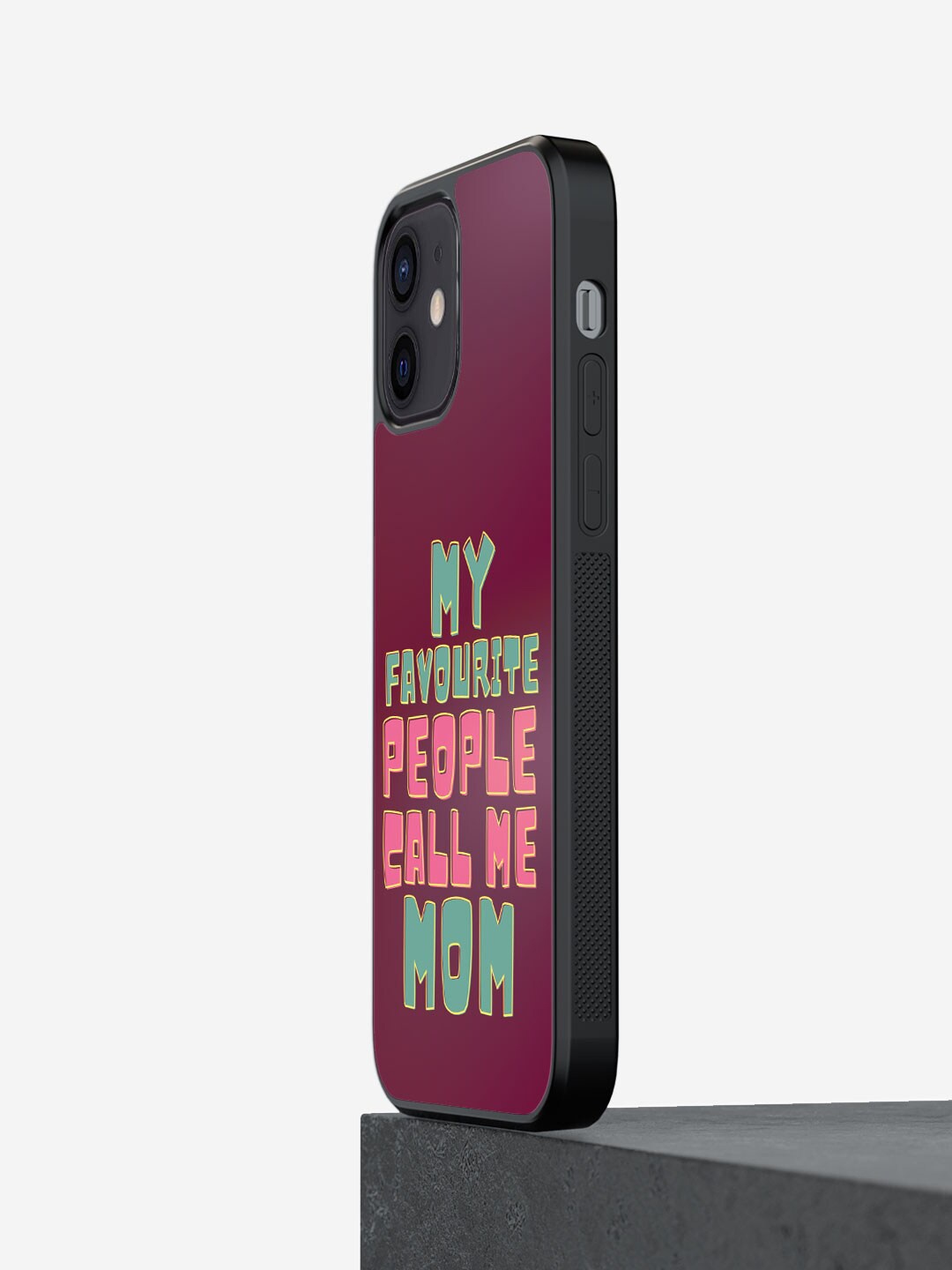 

macmerise Typography Printed iPhone 12 Mini Bumper Case Cover, Purple