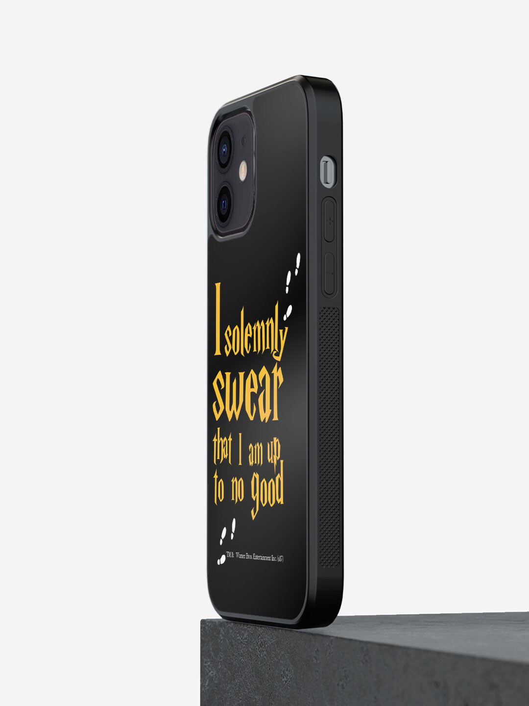

macmerise Harry Porter Solemnly Swear Printed IPhone 12 Mini Case Cover, Black