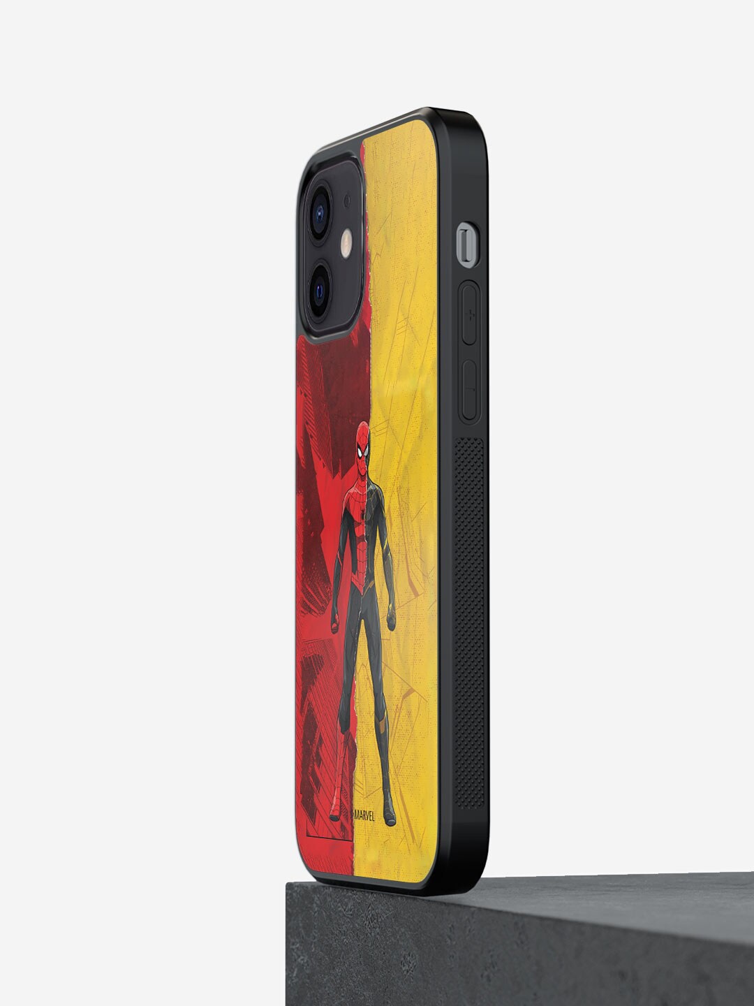 

macmerise Spiderman Printed iPhone 12 Mini Bumper Case Cover, Red