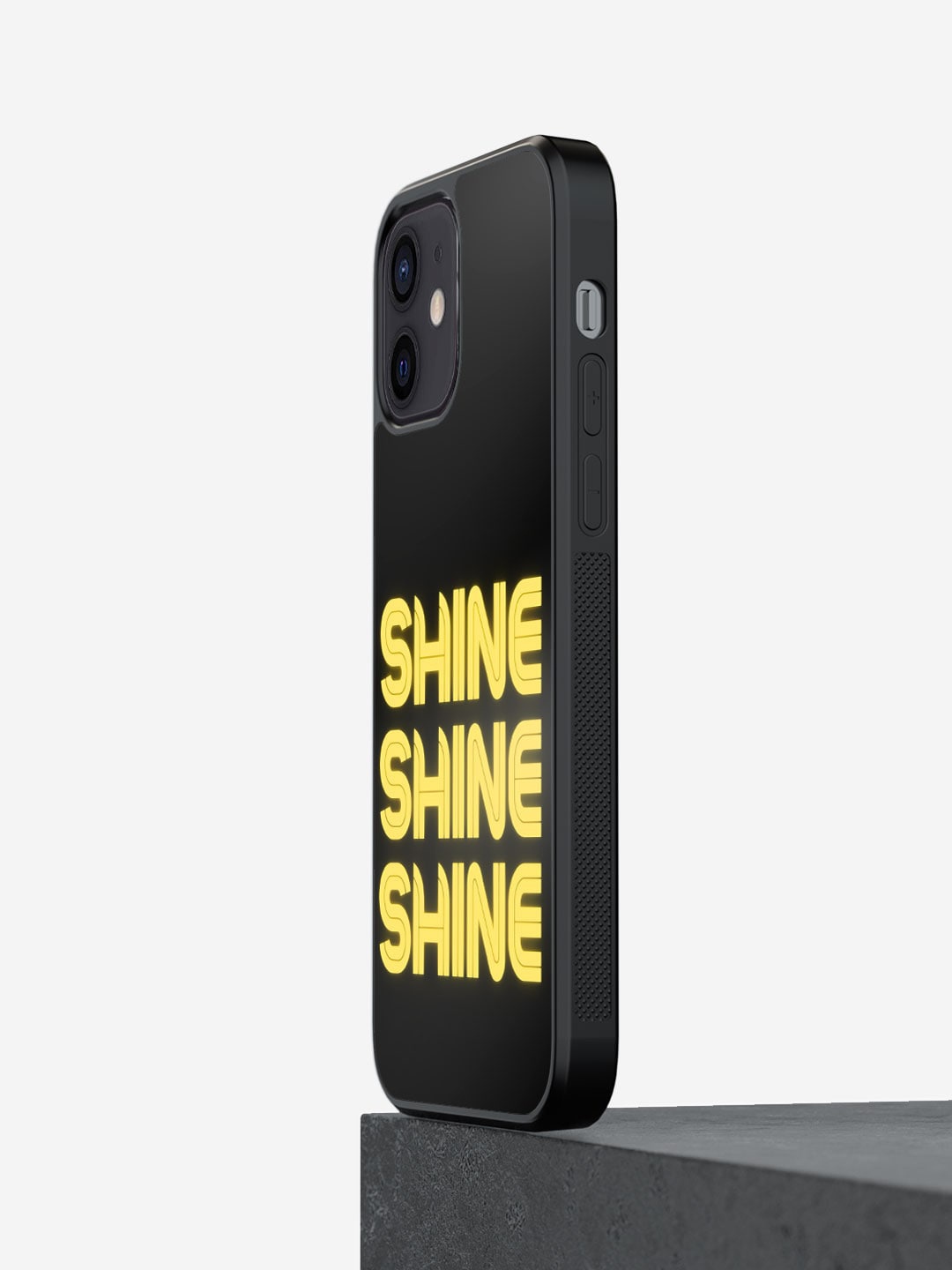 

macmerise Shine iPhone 12 Mini Bumper Back Case Cover, Black