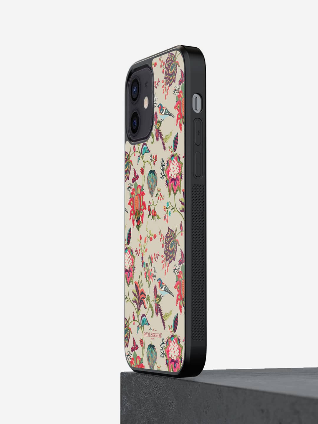 

macmerise Chidiya Printed iPhone 12 Mini Bumper Case Cover, Beige