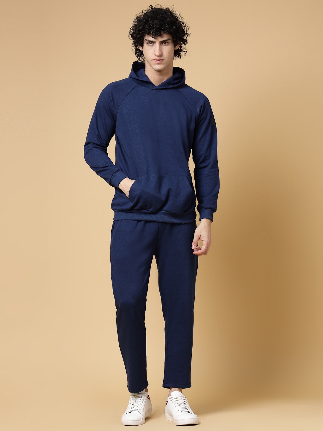 

Rigo Men Solid Hooded Cotton Tracksuits, Blue