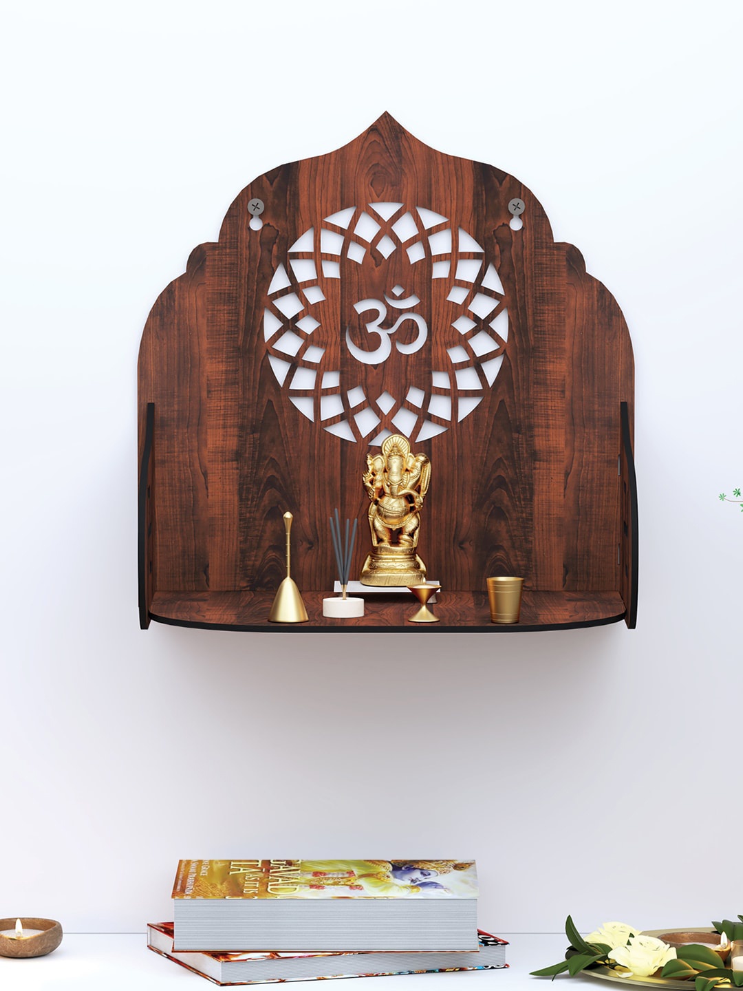 

RANDOM Brown MDF Pocket Wall Shelf