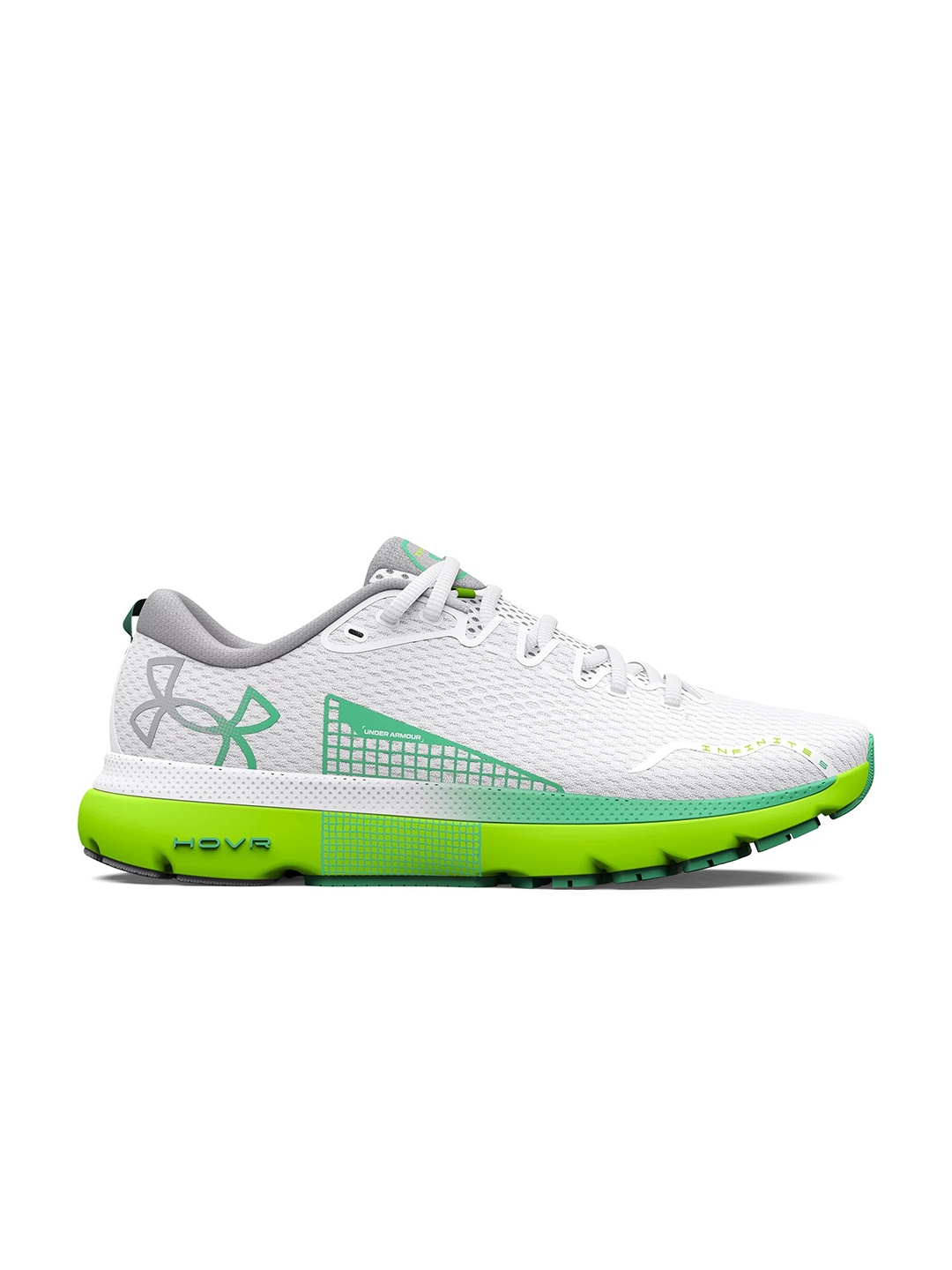 

UNDER ARMOUR Women Woven Design HOVR Infinite 5 Running Shoes, White