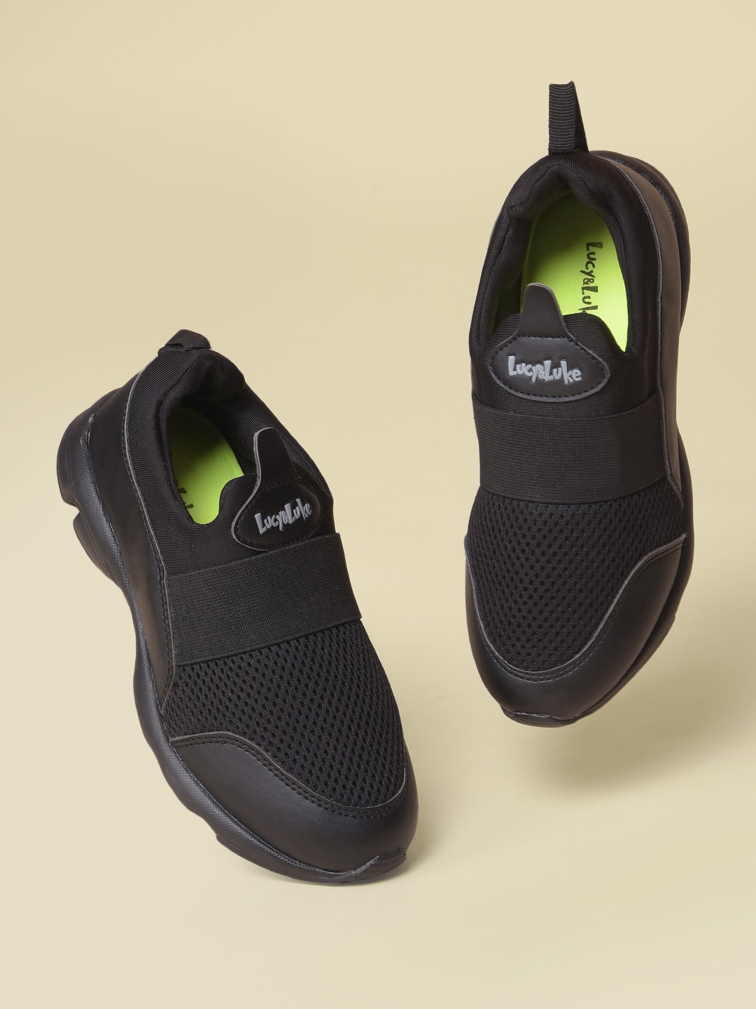 

Liberty Kids Textured Lightweight Comfort Insole Slip-On Sneakers, Black