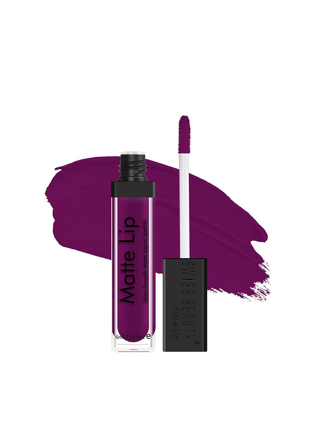 

SWISS BEAUTY Matte Lip Ultra Smooth Long-lasting Liquid Lipstick 6ml - Ruby, Purple