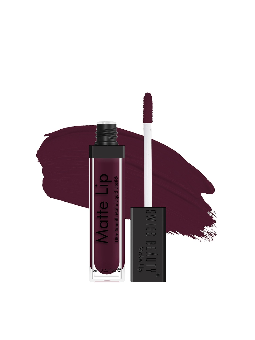 

SWISS BEAUTY Matte Lip Ultra Smooth Long-lasting Liquid Lipstick 6ml - Garnet, Purple