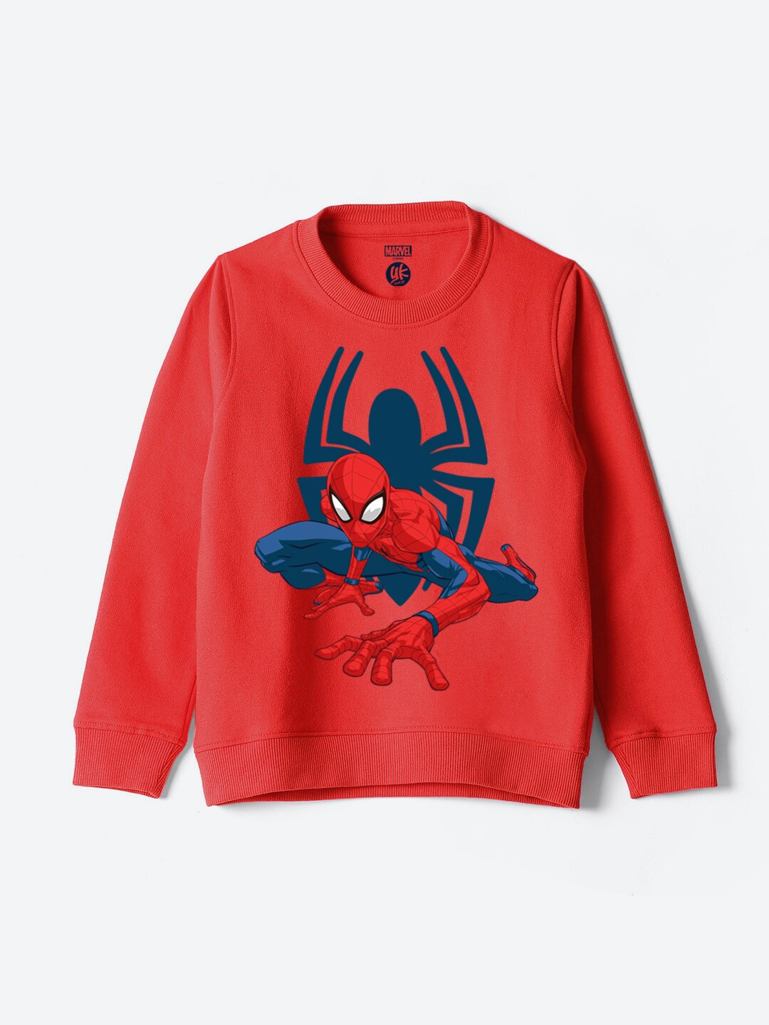 

YK Marvel Boys Spider-Man Printed Sweatshirt, Red