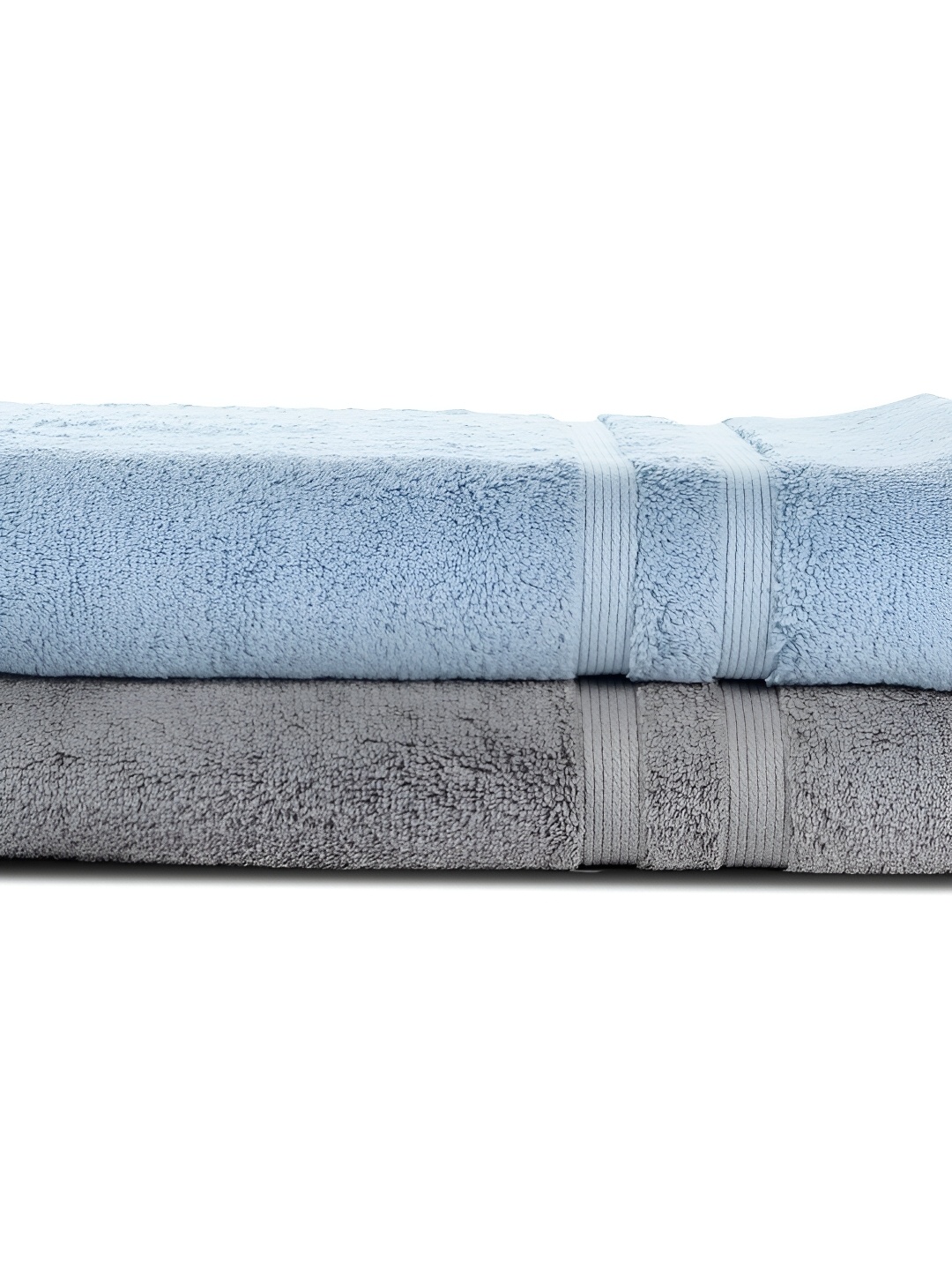 

inizio Grey & Blue 2 Pieces 600 GSM Bath Towels