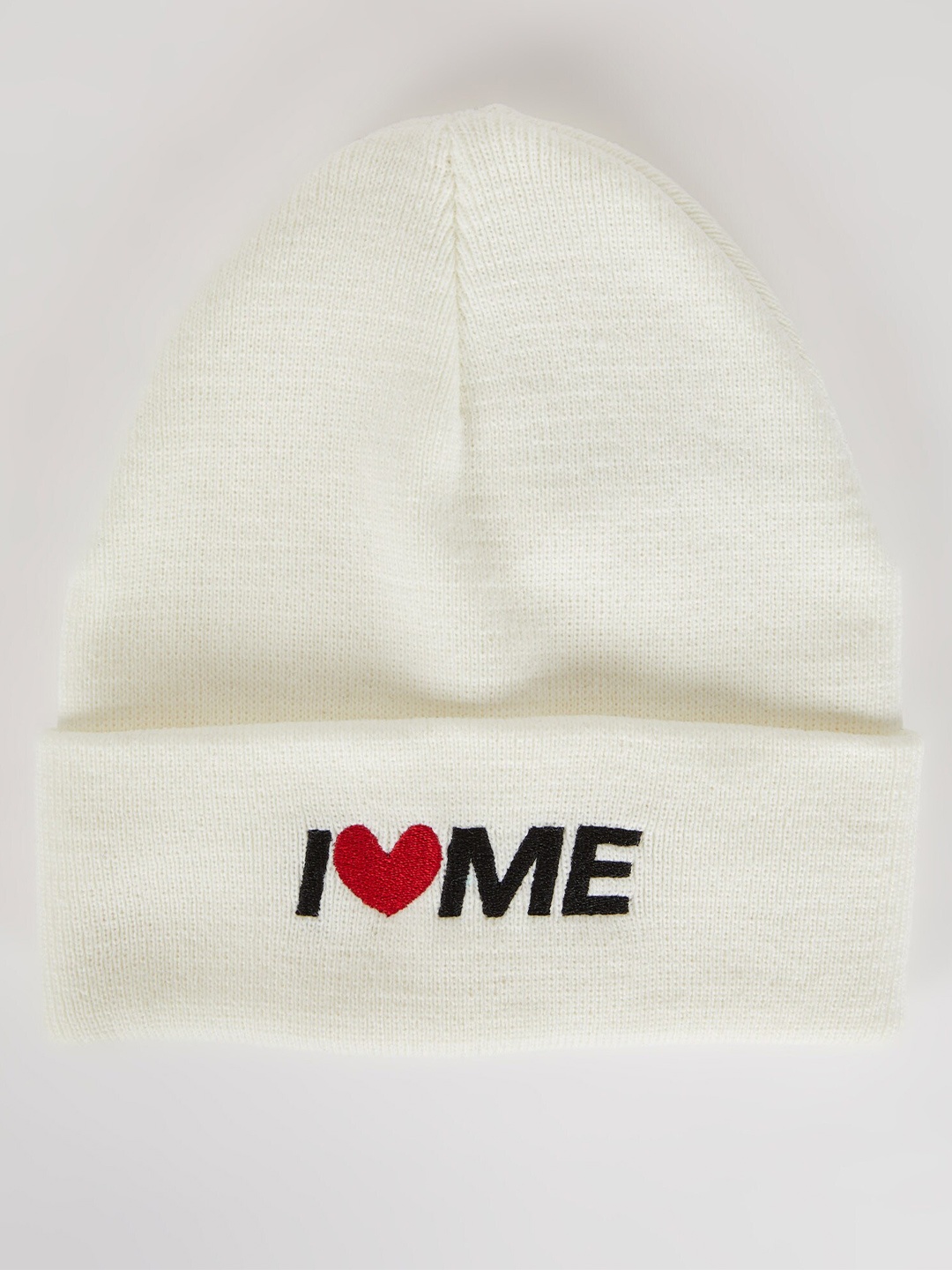 

DeFacto Women Embroidered Acrylic Beanie, White