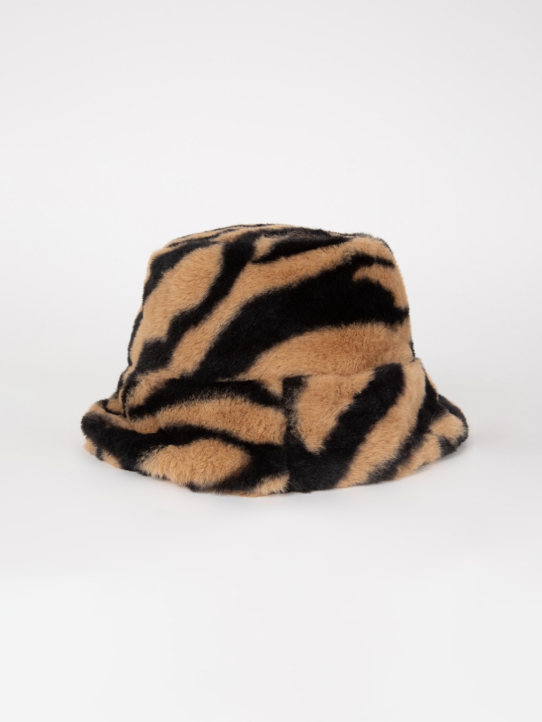 

DeFacto Women Self Design Bucket Hat, Brown