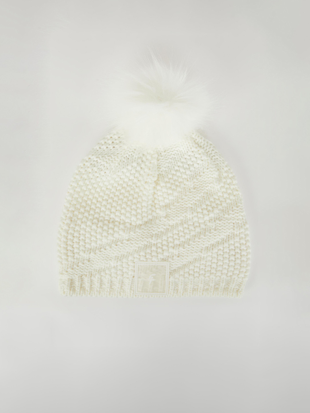 

DeFacto Women Self Design Acrylic Beanie, White