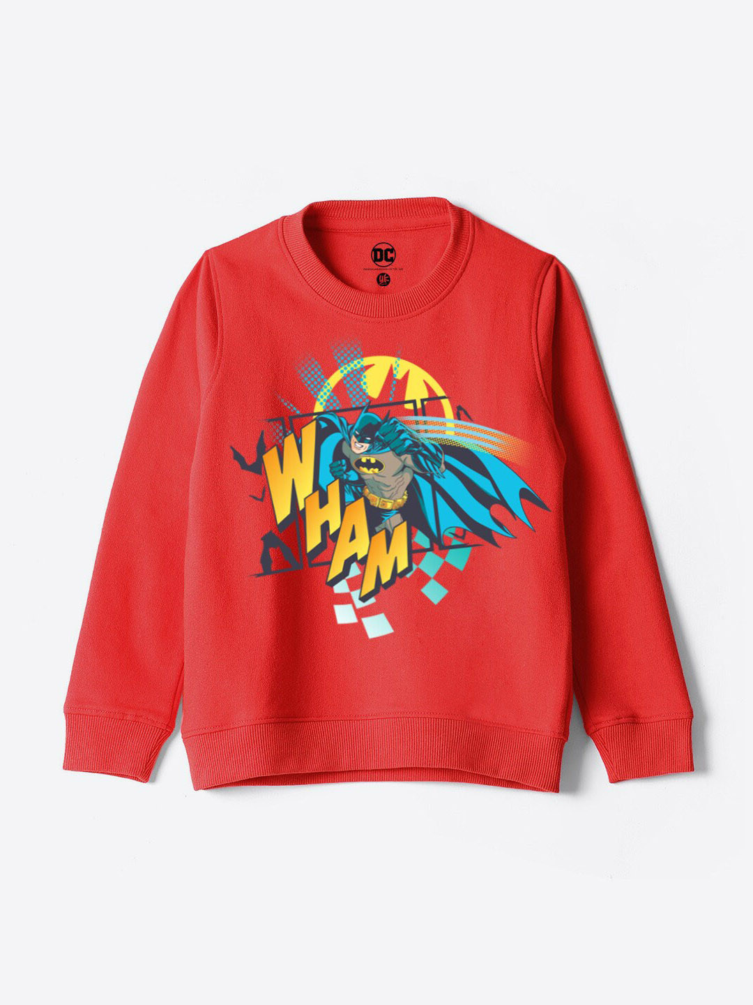 

YK Warner Bros Boys Batman Printed Sweatshirt, Red