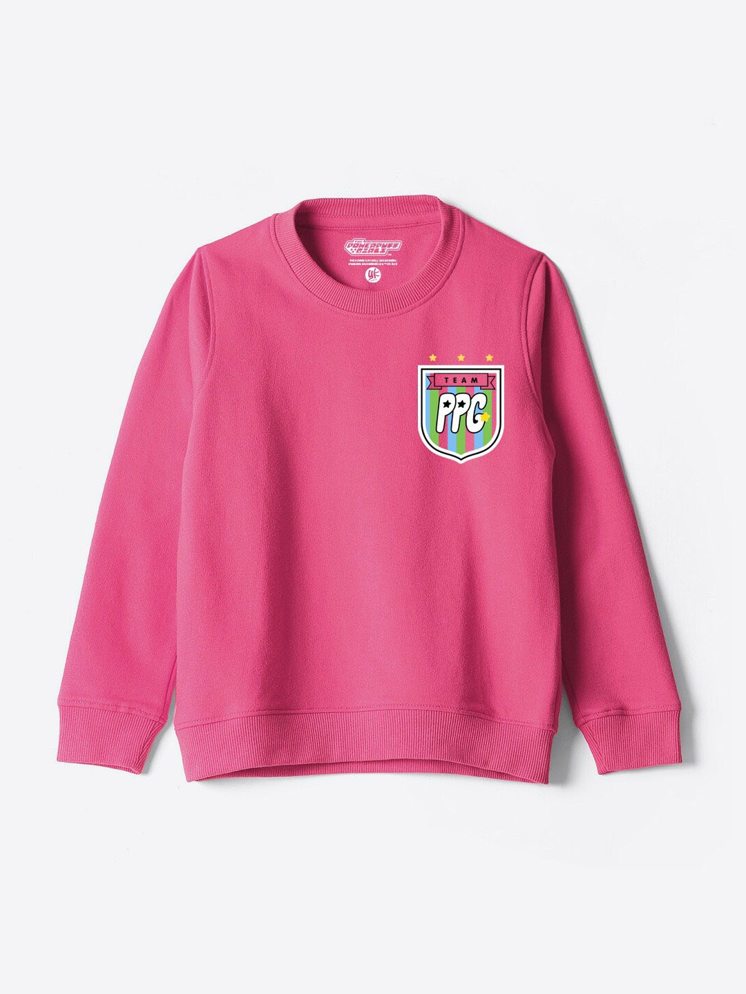 

YK Warner Bros Boys Typography Printed Long Sleeves Pullover Sweatshirt, Pink