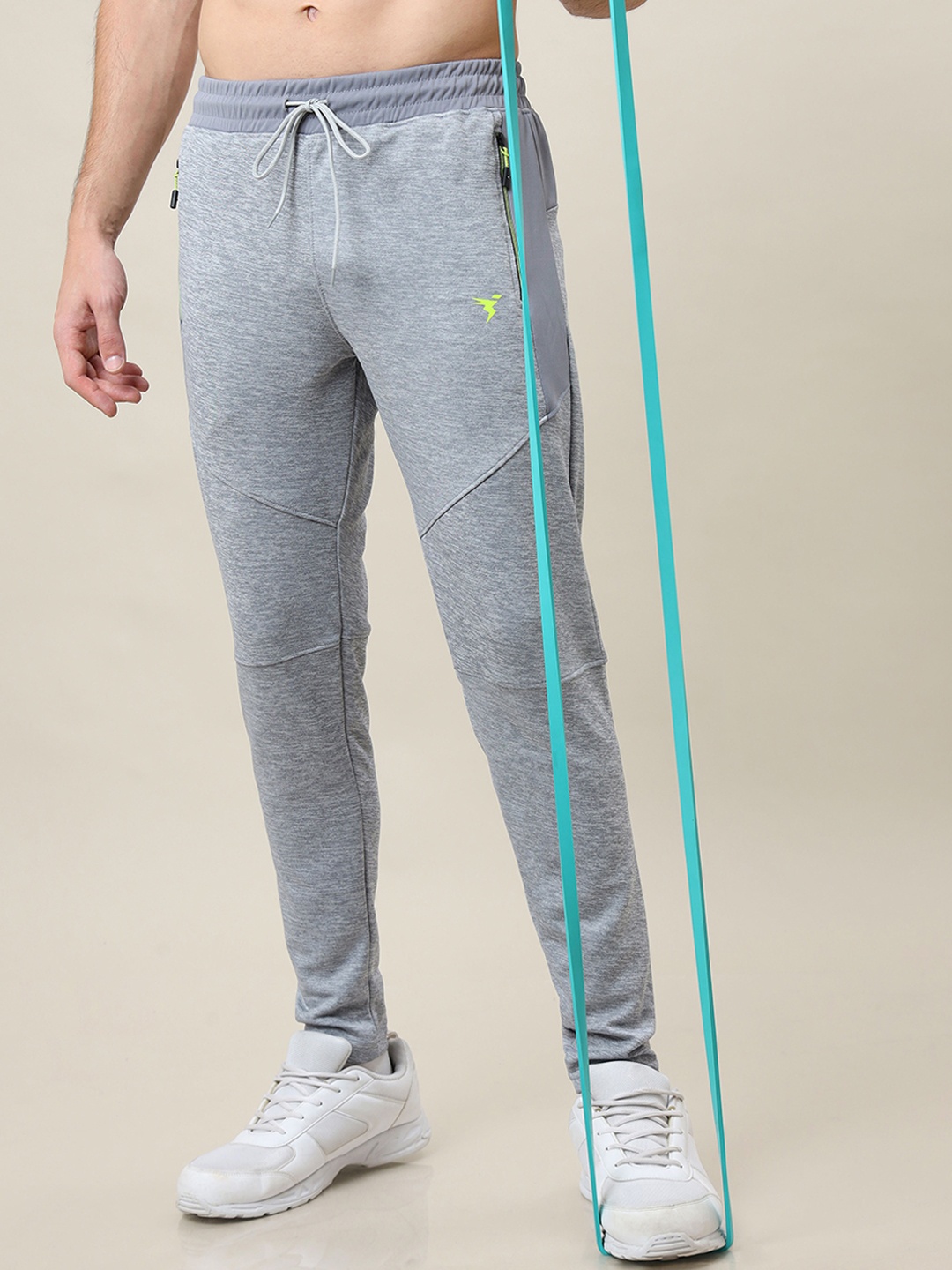 

Technosport Men Active Slim Fit Trackpants with Rapid Dry Technology, Grey