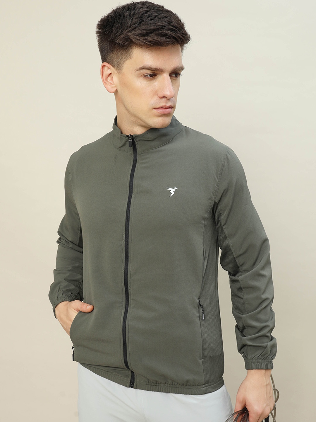 

Technosport Lightweight Antimicrobial Sporty Jacket, Grey