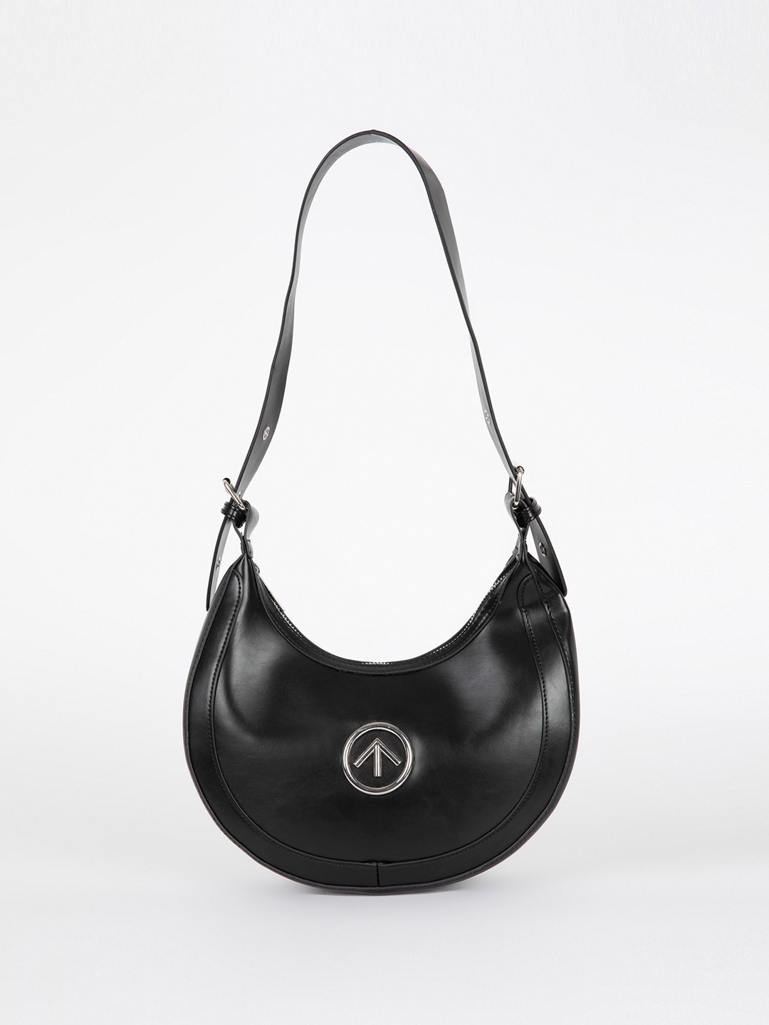 

DeFacto Half Moon Hobo Bag, Black