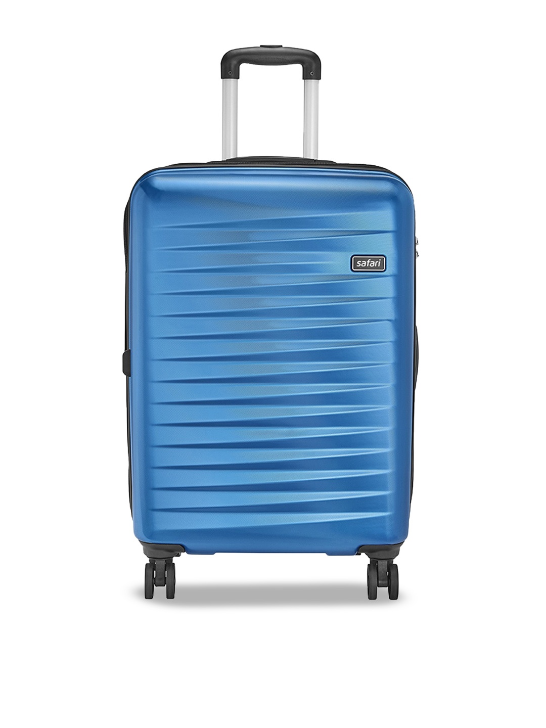 

Safari Fiesta Textured Hard-Sided Medium Trolley Bag, Blue