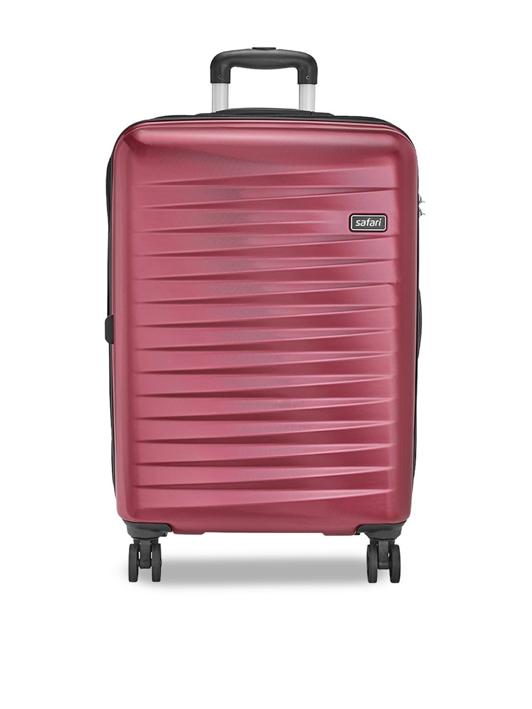

Safari Fiesta Textured 360-Degree Rotation Hard-Sided Large Trolley Suitcase- 79 cm, Red