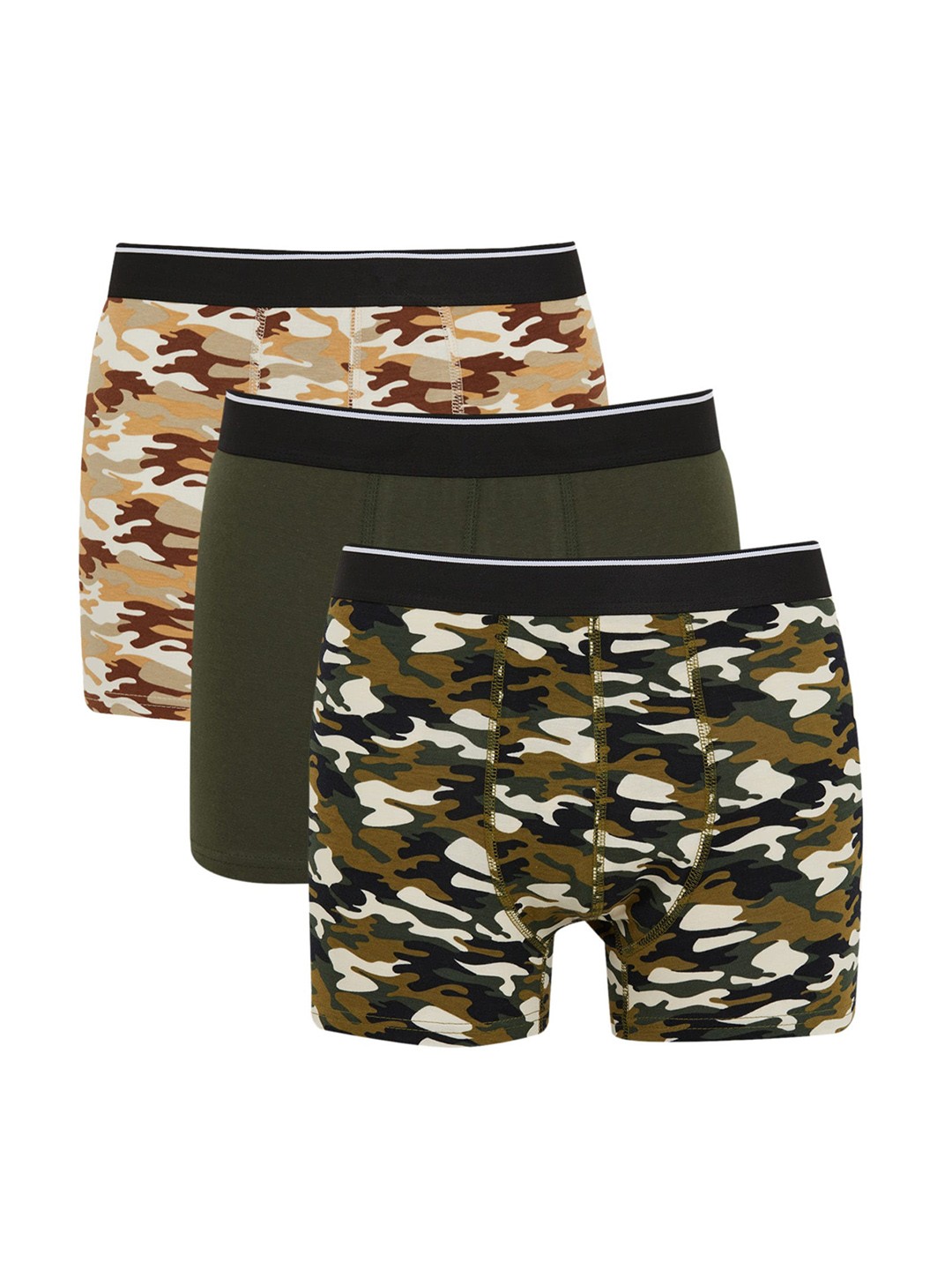 

DeFacto Pack Of 3 Trunks 233077446-KH236, Brown