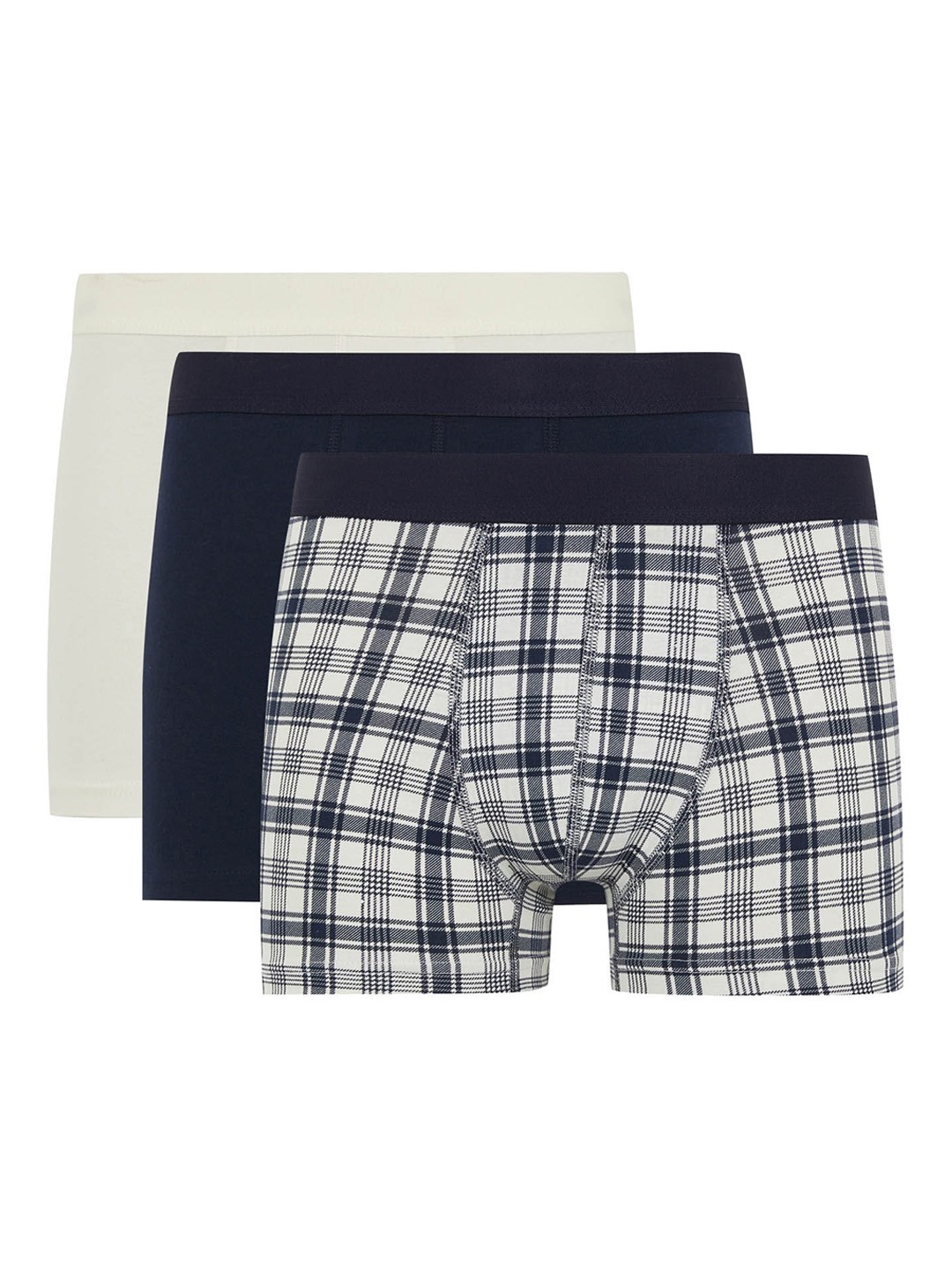 

DeFacto Pack Of 3 Printed Mid-Rise Trunks 233051320-NV135, Black