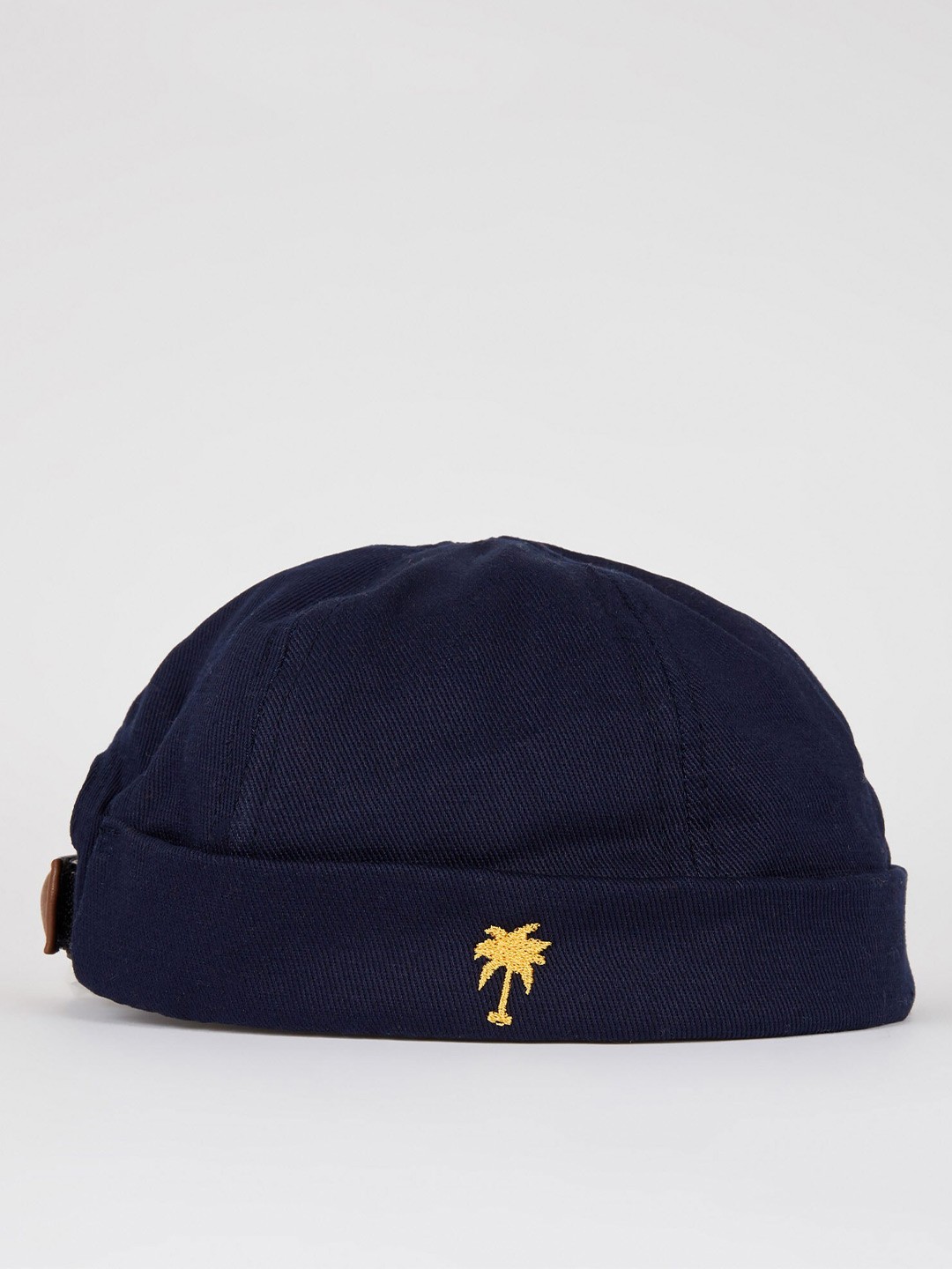 

DeFacto Men Pure Cotton Brimless Cap, Navy blue