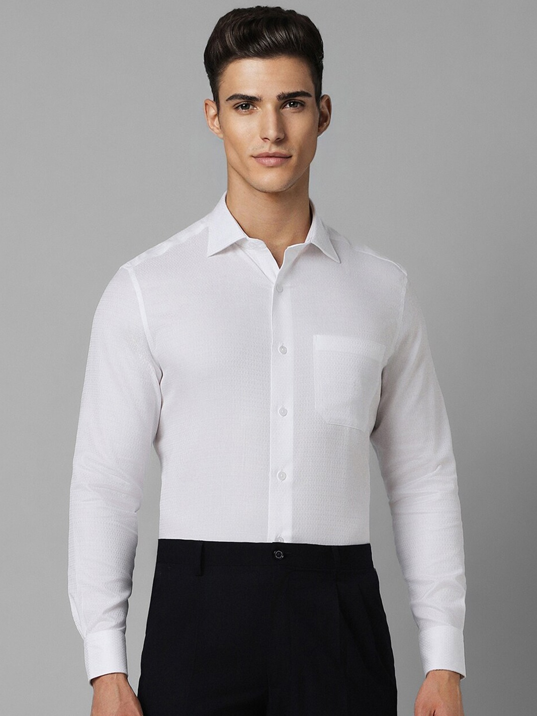 

Louis Philippe Men White Formal Shirt
