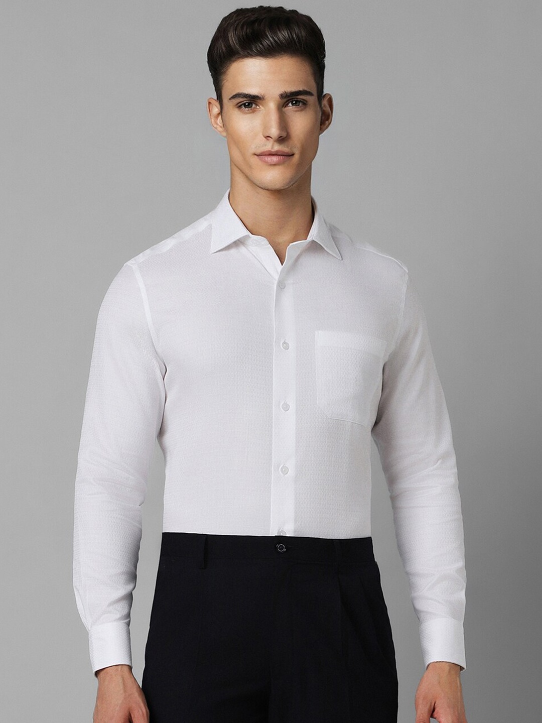 

Louis Philippe Classic Cotton Formal Shirt, White