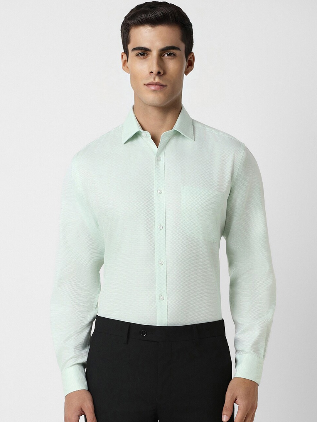 

Van Heusen Cotton Formal Shirt, Green